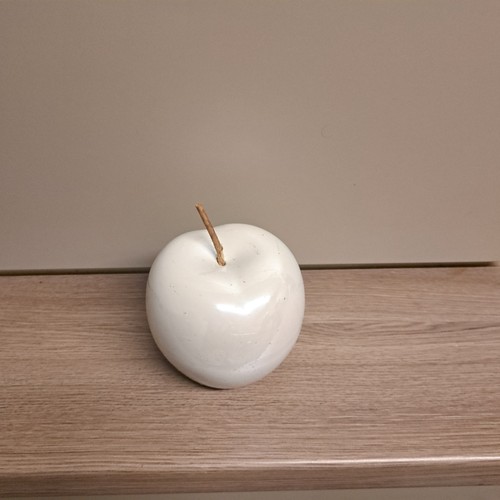 White apple ornament - apple,