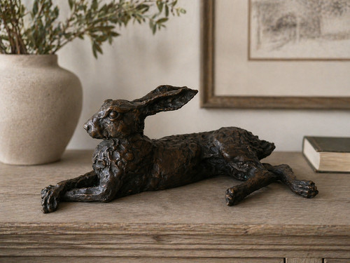 Bronze hare life size - size, large