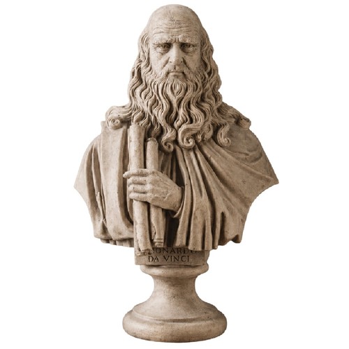 Leonardo vinci bust life - da,