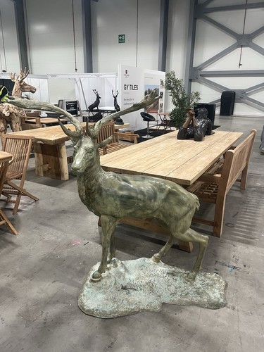 Genuine bronze stag - bronze,