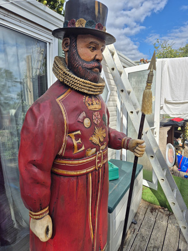 Life size wooden painted - size,