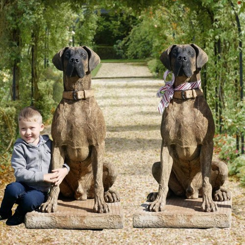 Pair life size great dane - pair,