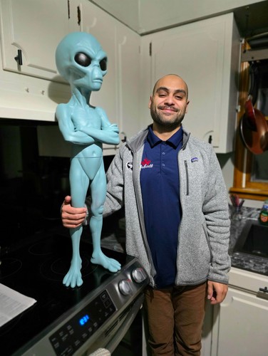 Alien statue figurine weird - statue,