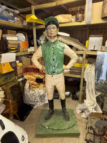 Antique life size jockey - antique,
